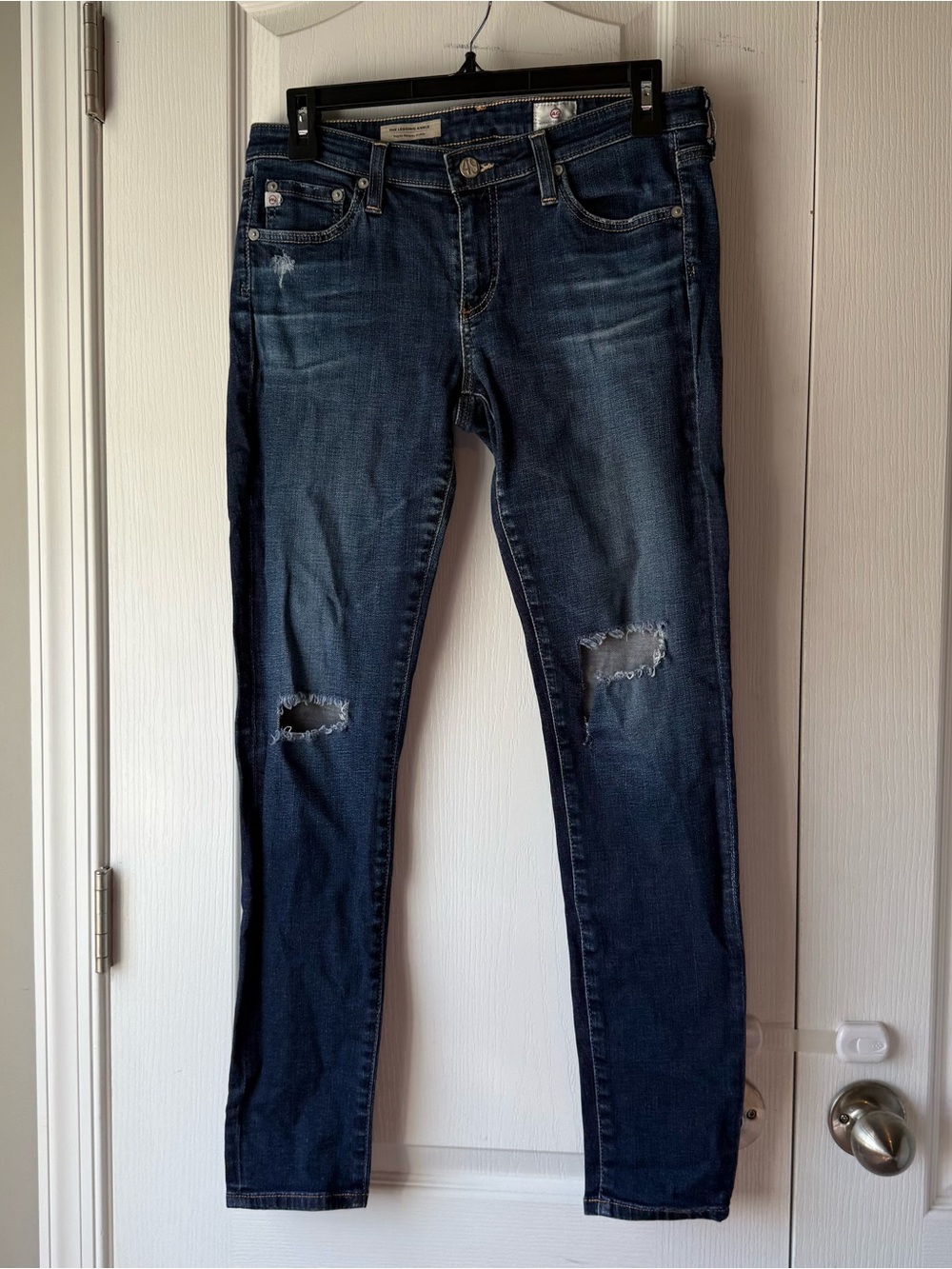 AG Adriano Goldschmied Dark Blue Skinny Ankle Jeans